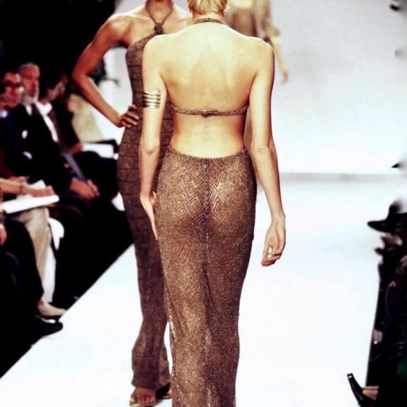 Ralph Lauren spring/summer 1997 beaded gown size 0 - Picture 2 of 3